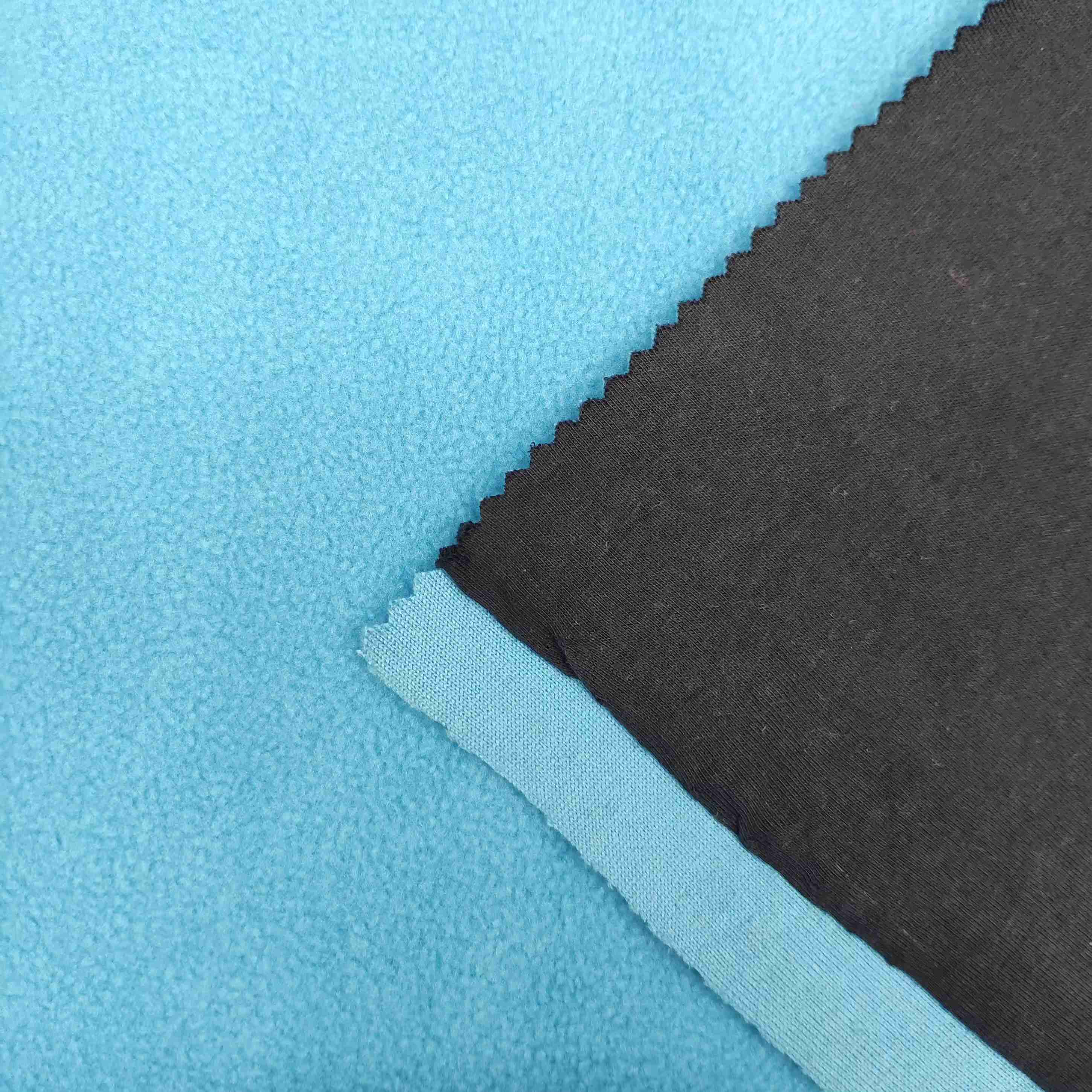 High Quality Cheap price 100% combed cotton jersey bonded polar fleece 360gsm 3 layer soft shell Waterproof Anti-Static fabrics