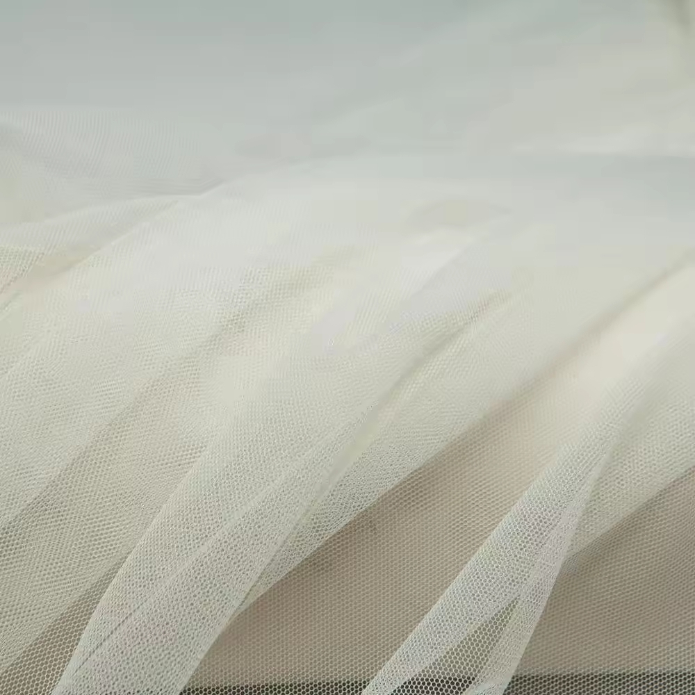 Solid color sheer polyester mesh fabric for wedding,dress,tiered skirt,craft by the yard