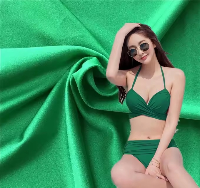 High sale pbt Shiny Nylon-Spandex Tricot spandex swimwear swimsuit fabric