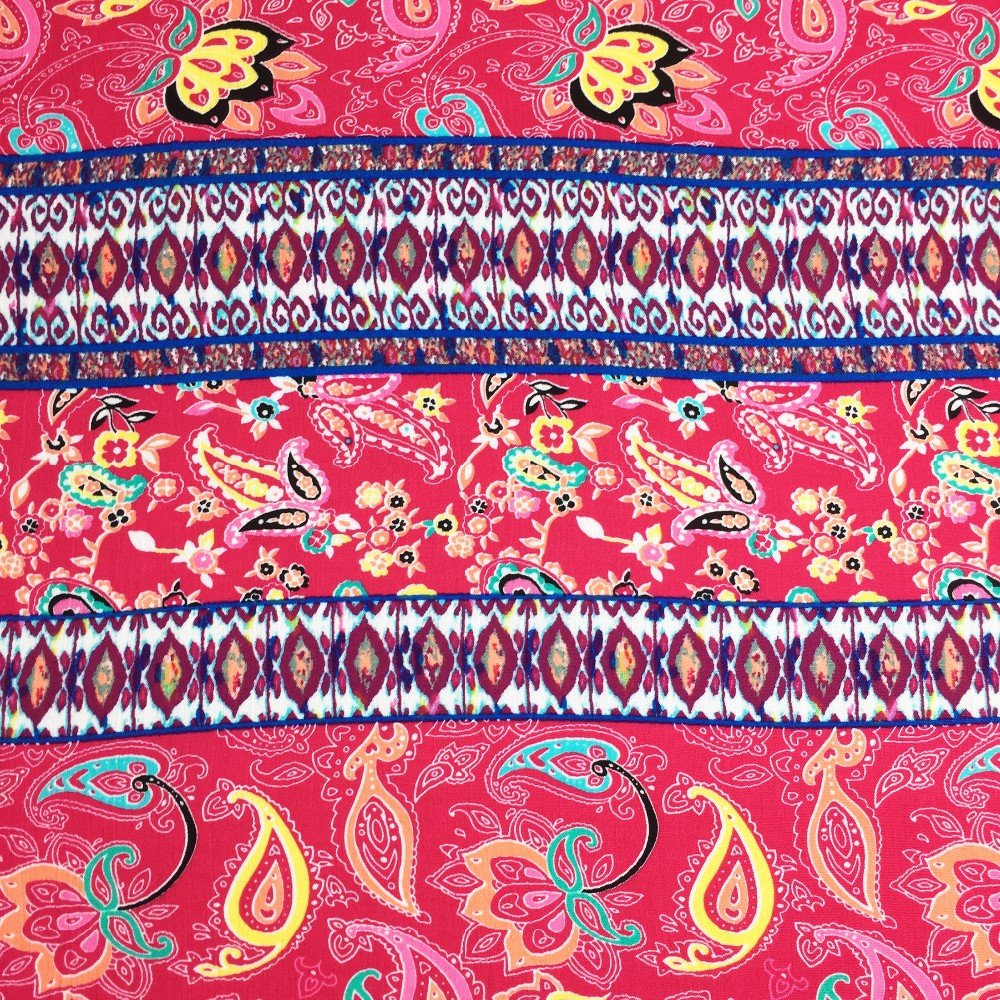 Customized printing viscose fabric woven 100% rayon fabric for fashion clothing